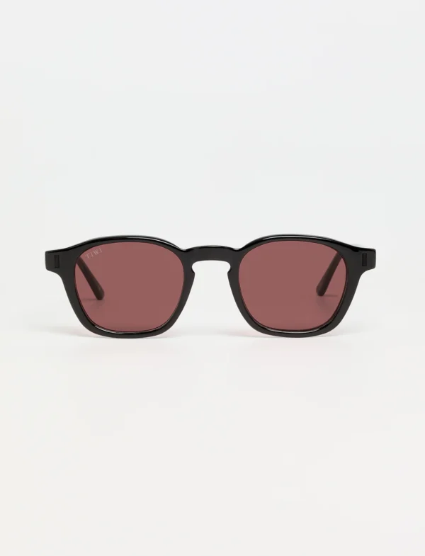 МЪЖКИ СЛЪНЧЕВИ ОЧИЛА TIWI LUCIEN черен мат + розови стъкла